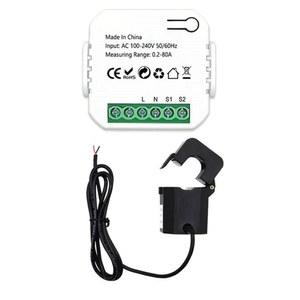 AC88-Tuya 스마트 라이프 Zigbee 에너지 미터 80A 전류 변압기 클램프 Kwh 전력 모니터 전기 통계 110v 240V