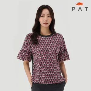 [PAT 여성] 프린트패치 티블라우스_1I45304