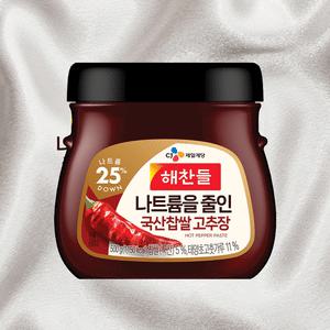 해찬들고추장 나트륨을 줄인 국산 찹쌀 고추장 잘풀리는 500g 2개