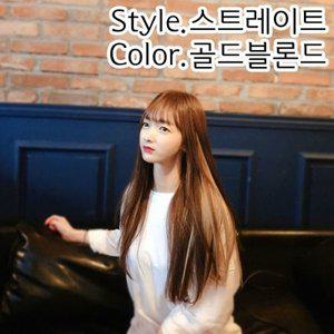 컬러헤어피스 스트레이트 골드블론드_20729553
