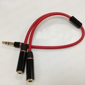 hdmi 분배기 스테레오 오디오 Y-스플리터 헤드폰 잭 3.5mm 2 암-1 수 케이블 어댑터 이어폰용 마이크 플러