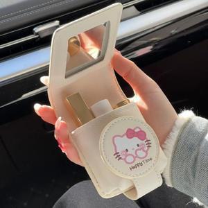 키티파우치 키티에코백 투명 메이크업 여행용 생리대파우치 산리오 블랙 필통