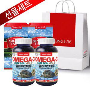 Canada 캐나다정품-통라이프- 오메가3하프씰골드-2병-선물세트