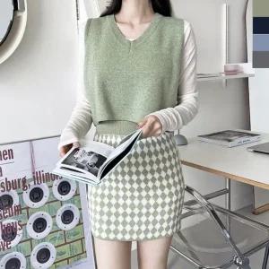 박시핏 정장 조끼 여성 조끼코디 겨울 여성베스트 (WFHP3CW)
