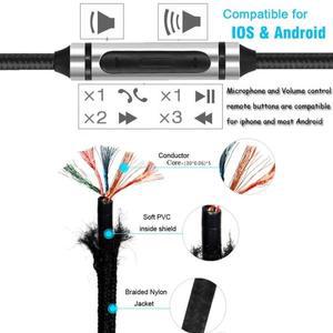[누리음향]sennheiser 호환용 HD 518 558 569 579 599 598 CS Se 헤드폰용 OFC 교체 나일론 편조 케이블 연