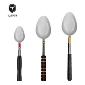 TJ코리아 줌 밑밥주걱/3단/스텐컵/46cm/74cm/일자/ㄱ자/레인보우/이지/교체용/고무/폴리카보네이트