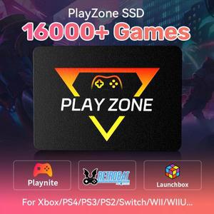 PlayZone 외부 에뮬레이터 게임 SSD 내장 16000 레트로 및 AAA 휴대용 하드 드라이브, Xbox 스위치 PS4 NGC