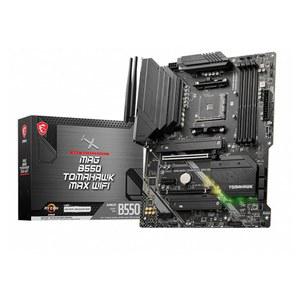 MSI MAG B550 토마호크 MAX WiFi 게이밍 마더보드(AMD Ryzen 5000 시리즈, AM4, DDR4, PCIe 4.0, SATA 6Gb /s, M.2, USB 3.2 2세대, HDMI /DP, Wi-Fi 6E, 블루투스 5.2, 2.5Gbps LAN, ATX)