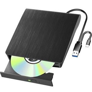 외장 드라이브, 50G 디스크 읽기/쓰기 블러레이 드라이브 지원, USB 3.0 및 Type-C의 휴대용 3D 버너, 노트북, 데스크탑, Mac용 Windows XP/7/8/10/11 MacOS에 적합한 리더