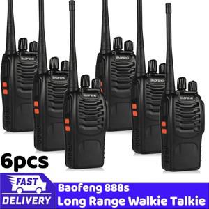 Baofeng BF-888S 장거리 워키토키, 양방향 라디오 채널 16 자가 운전 여행, 5km  , 2 개, 4 개, 6 개