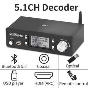 HD920 5.1CH 오디오 디코더 Bluetooth 5.0 수신기 DAC DTS AC3 Atmos 4K HDMI 호환 변환기 SPDIF ARC PCUSB