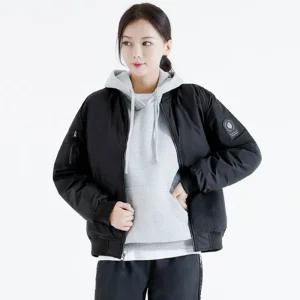 여자 블루종 항공점퍼 블랙 여성블루종 간절기아우터