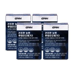 GNM자연의품격 건조한 눈엔 루테인 오메가3 1050mg x 30캡슐 X 4박스 I