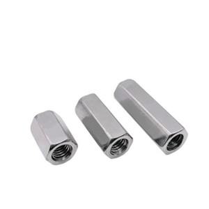 1-10PCS M2 M2.5 M3 M4 M5 M6 M8 M10 304 스테인레스 스탠드오프 로드 롱 커플 링 너트 육각 고강도