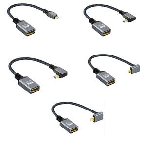 MiniHDMI HDMI to MICROHDMI Micro 젠더 4K 노트북 포터블 모니터 hdmi변환 microhdmi케이블