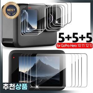 Go Pro Hero 용 LCD 화면 보호기 13 12 11 10 9 검정색 카메라 렌즈 GoPro Hero13  HD 투명 강화 유리 필름
