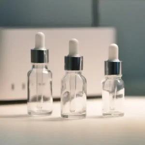휴대용 투명 유리 스포이드 공병 용기 20ml