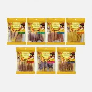 펫더맨 강아지치즈 고구마 말랭이 간식 육포 져키 스틱 100g