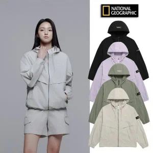 갤러리아 내셔널지오그래픽 여성 시그너스 우븐 스트레치 바람막이 N241WFT08