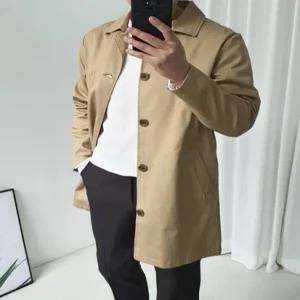남자 봄 맥코트 싱글 자켓
