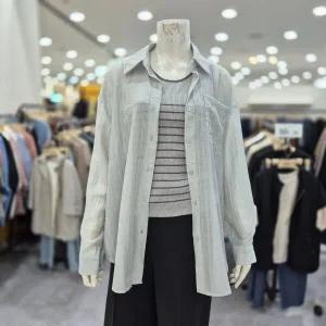 [레노마레이디]텍스처 옵션 셔츠 R2F35WST810