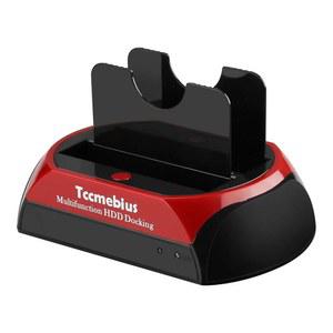 [미국배송] TCCMEBIUS USB 2.0 하드 드라이브 도킹 스테이션 TCC-S867-US 2.0~2.5 3.5인치 SATA IDE 듀얼 슬롯 리더 외장 인클로저 2.5인치 I/III/III HDD SSD용