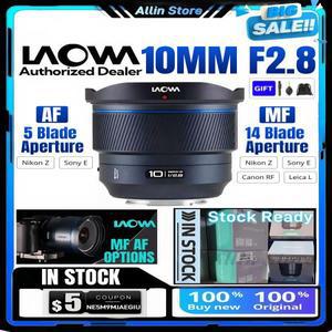 LAOWA 10mm F2.8 신형 AF MF FF II 렌즈 풀 MF/AF 소니 호환  zve10 a6000 니콘 ZFC Z5 Z6 마운트 카메라용