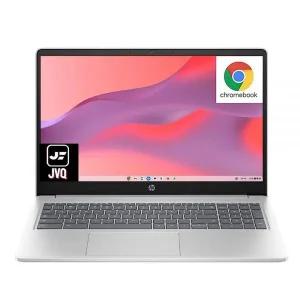 HP 15.6인치 HD 크롬북 노트북 인텔 프로세서 N200 8GB RAM 64GB eMMC + 64GB 카드 웹캠 WiFi 줌 미팅 블루