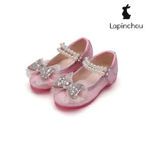 [트래드후스](강남점)[LAPINCHOU] 라팡슈 엘레나 에뚜알레 메리제인 핑크 나비 글리터 키즈구두 여아구...