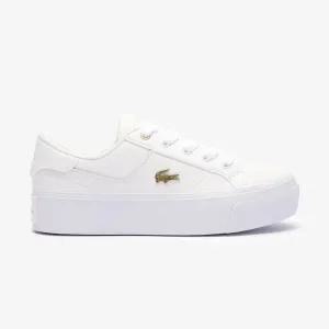 라코스테 여성 Ziane Platform 레더 스니커즈 RZ8005W55N 216