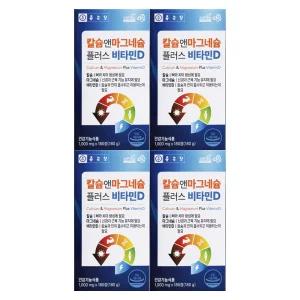 종근당건강 칼슘 앤 마그네슘 플러스 비타민D 1000mg x 180정 4개 / 써클