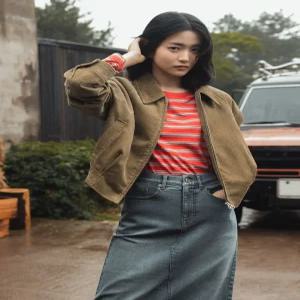 여성 에코 스웨이드  코듀로이 블루종_PHF4JJ2032
