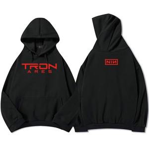 나인 인치 네일즈 트론 아레스 후드티 패션 밴드 앨범 그래픽 프린트 스웨트셔츠 롱 슬리브 남성용 겨울 상