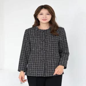 [모슬린]엄마옷 라운드 트위드 A라인 자켓 JK509191 마담중년여성빅사이즈50대60대70대할머니옷여자