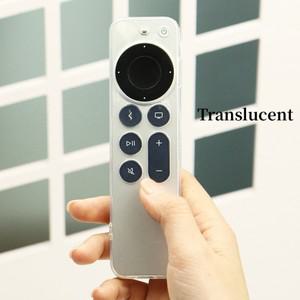 apple 호환 TV Siri Remote(3세대)용 3DNew 케이스 2022 끈 투명 리모컨 커버