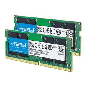 중요한 32GB DDR4 RAM 키트(2x16GB), 3200MHz(PC4-25600) CL22 노트북 메모리, SODIMM 260핀, 2933/2666MHz로 다운클러킹 가능, 13세대 인텔 코어 및 AMD 라이젠 7000과 호환 - CT2K16G4SFRA32A