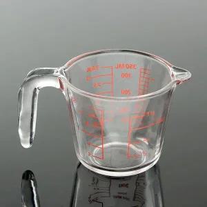 눈금 계랑비커 유리 계량컵 350ml 눈금컵