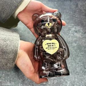 [셀러에이드]대형 저금통 곰돌이 돼지저금통 투명