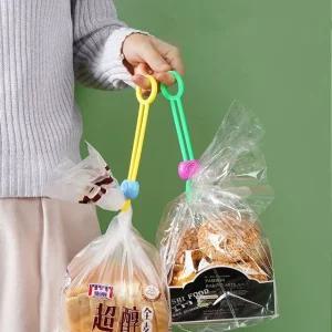 고품질 빵 제과 과자봉지 밀봉 집게 다용도 정리 타이 끈 (WBBFFA5)