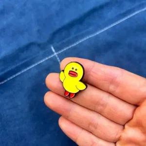 노란 병아리 뱃지 귀여운 캐릭터 배지 애완동물 꾸미기 소품 인턴 신입 노랑 표시