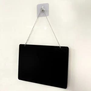 [셀러에이드]벽걸이 고리형 검정칠판보드 23x27cm 1p 가게안내판 인테리어칠판