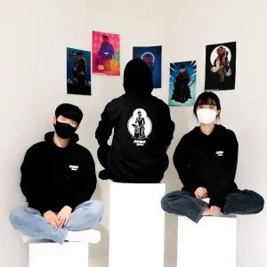 고품질 반가사유상 기모 후드티 단체후드티 검정후드티 (WCDBF74)