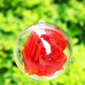[하프클럽/알티피아]투명 플라스틱 볼 5cm 홈파티 뽑기 파티모빌 둥근캡슐
