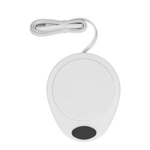 책상용 커피 머그 워머, USB 컨스템프 컵 사무실용 방수 전기 음료 가열판(화이트)