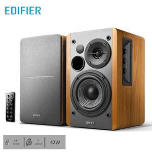 Edifier R1280DB 전원 블루투스 책장 스피커 RCA AUX 광학 동축 입력 리모컨 2.0 42W RMS PC