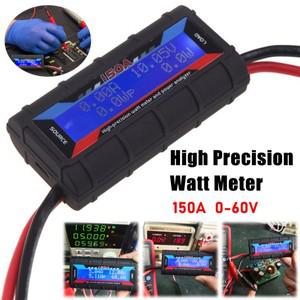 고정밀 RC 와트 계량기 전력 분석기, 전압계 전류계, DC 4.8-60V LCD 디지털 검출기 모니터 백라이트, 150A