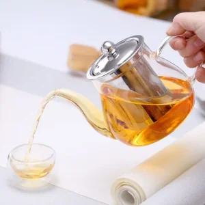고품질 차주전자 티포트 내열유리 차포트 400ml 차내열유리주전자 (WCA26B7)