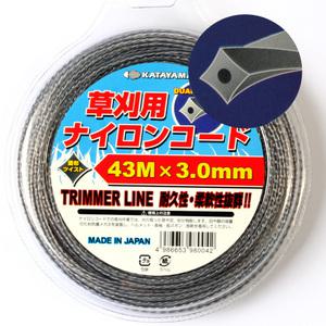 일본직수입 고강도 예초기줄날 고급 나일론컷터 43M x 3mm 예초기부품 안전날 나일론줄 리필