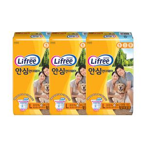 라이프리 안심 언더웨어 대형 18매, 3개