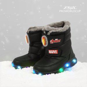 [PWX]프로월드컵키즈 아이언맨 폴라 LED 아동 방한부츠(ZB)